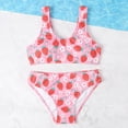 thumbnail image 1 of uublik Little Girl Swimsuit Strawberry Print Swimsuit Tankini Short Bikini Two Piece Set, Sizes 8-12, 1 of 5