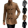 thumbnail image 1 of uublik Men Jackets Lightweight Jacket Casual Stylish with Pockets for Outdoor Office Khaki, 1 of 5