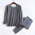 thumbnail image 1 of Asgosdo Men Pajama Sets Fleece Base Layer Set Winter Base Layer Cold Weather Top Bottom, Dark Gray, 1 of 3