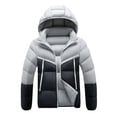 thumbnail image 1 of uublik Men Puffer Jacket Winter Warm Snow Coat Windbreaker Hooded Work Outerwear Snowboarding Jackets White, 1 of 3