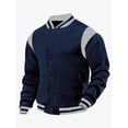 thumbnail image 1 of uublik Men's Fleece Jacket Full Zip Lightweight Fleece Jacket Casual Soft Warm Coats with Pockets Navy, 1 of 5