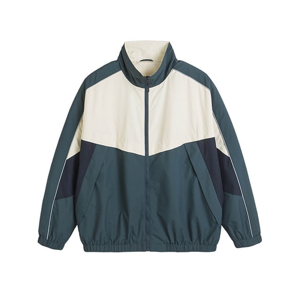 uublik Men's Jacket Casual Windproof Bomber Jackets Full Zip Windbreaker Coats
