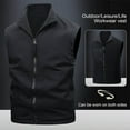 thumbnail image 1 of uublik Men's Lightweight Vest Outerwear Zip Up Windproof Sleeveless Jacket for Golf Running Hiking Black, 1 of 5