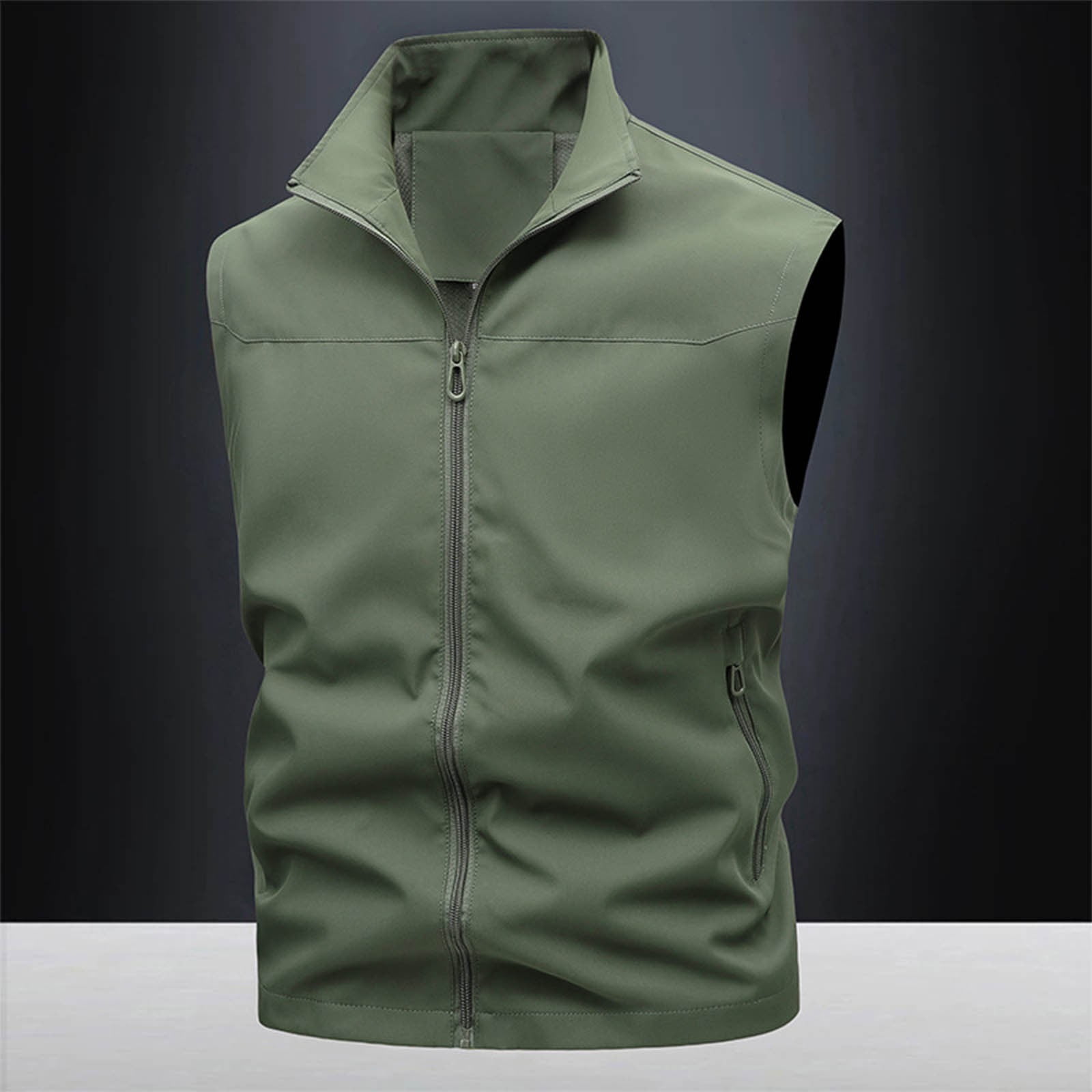 uublik Men's Lightweight Vest Sleeveless Outdoor Work Jacket for Travel Hiking Running