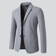 thumbnail image 1 of uublik Men's Suit Jacket Blazer Casual Single Breasted Mens Tuxedos Jackets Party Sport Coats Blazers Gray, 1 of 5
