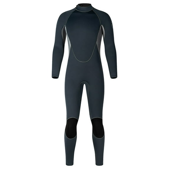uublik Men's Swimwear Long Sleeve Quick Dry Swimsuit Rash Guard UV Protection Surfing Wet Suit for Snorkeling Water Sport Gray