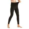 thumbnail image 1 of uublik Men's Thermal Pants Sports Tights Leggings Winter Athletic Baselayer Bottoms, Black, 1 of 7