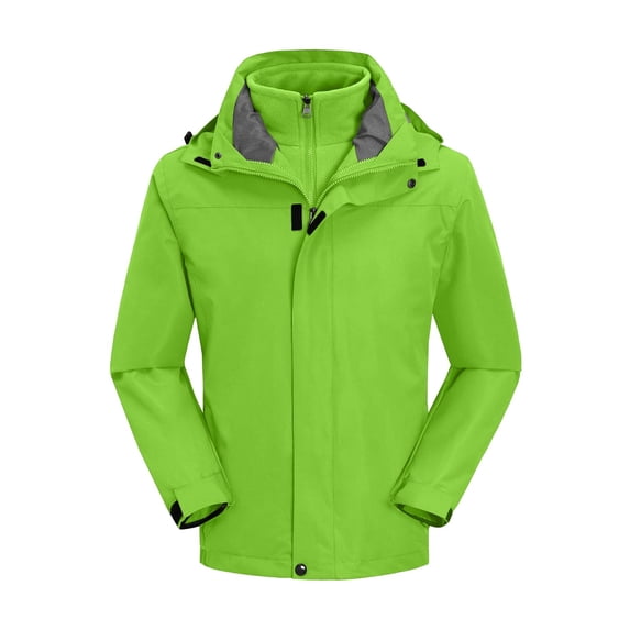 uublik Men's Windbreaker Rain Jacket Lightweight Waterproof Raincoat Travel Hiking Golf Windbreaker Green