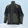 thumbnail image 1 of uublik Mens Lightweight Jacket Full Zip Up Lightweight Jacket Casual Stylish with Pockets for Outdoor Office Army Green, 1 of 3