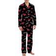 thumbnail image 1 of uublik Mens Pajamas Set Long Sleeve 2 PCS Sleepwear Button Down Soft Loungewear Set Pj Set with Pockets, Multicolor, 1 of 2