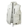 thumbnail image 1 of uublik Mens Puffer Vest With Hood Winter Warm Snow Coat Windbreaker Work Outerwear Snowboarding Jackets Beige, 1 of 5