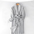 thumbnail image 1 of uublik Mens Soft Robe Warm Fleece Robes for Men Soft Spa Bathrobe with Shawl Collar and Pockets Gray, 1 of 3