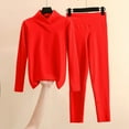 thumbnail image 1 of uublik Pajama Sets Women Valentine's 2 Piece Lounge Set Long Sleeve Tops and Pant Soft Sleepwear Red, 1 of 5
