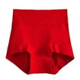 thumbnail image 1 of uublik Panties for Women High Waist Breathable Briefs Soft Underpants Ladies Stretch Panties Sexy Underwear Red, 1 of 1