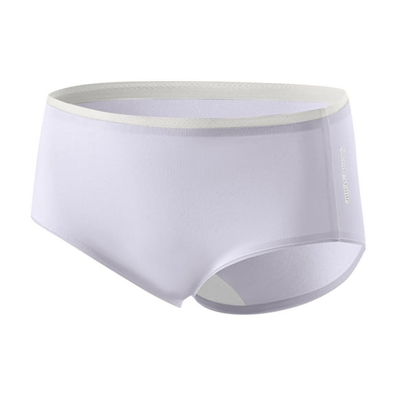 uublik Panties for Women Seamless Purple Full Coverage No Show Mid Waisted Seamless Ladies Panties