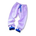 thumbnail image 1 of uublik Pants for Girls with Pockets Elastic Waist Fashion Solid Colour Joggers Long Pants, 1 of 3