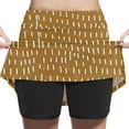 thumbnail image 1 of uublik Pleated Skirt for Girls Yellow Tennis Skirts Golf Skort Athletic Dance Running School Sport Skirts with Shorts Size 2T-12, 1 of 5