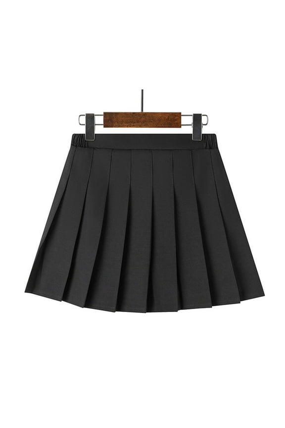 Pleated Skirts for Girls Black Pleated Skirts with Shorts Athletic Tennis Skorts School Uniform Skirts Size 9-16