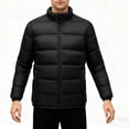 thumbnail image 1 of uublik Puffer Jacket Mens Winter Warm Snow Coat Windbreaker Work Outerwear Snowboarding Jackets Black, 1 of 4