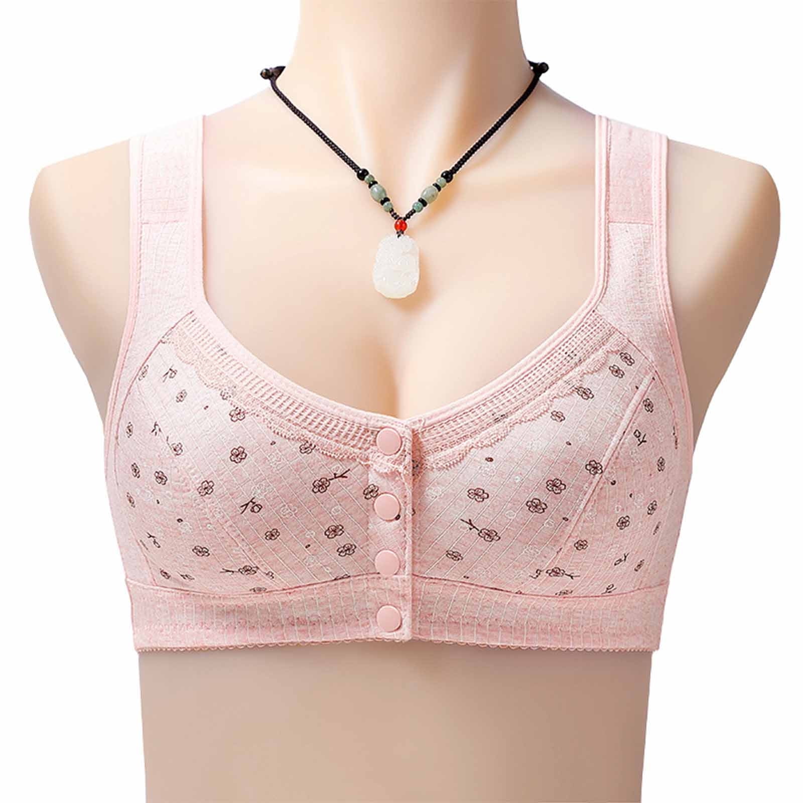 uublik Push Up Bras for Women Soft Wirefree Push Up Underoutfit Bra Pink 