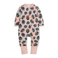 thumbnail image 1 of uublik Rompers for Baby Girls Long-sleeve Romper Jumpsuit Clothes Outfits Khaki 6-12 Months, 1 of 2