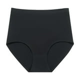 uublik Seamless Panties for Women Black Full Coverage No Show High ...
