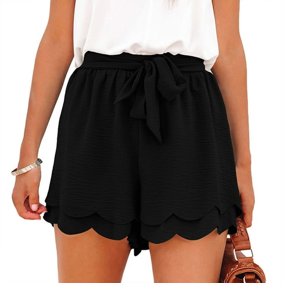 uublik Short Shorts for Women Loose Super Soft Casual Shorts Black