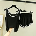 thumbnail image 1 of Asgosdo Shorts Pajama Set for Women Tank Top and Shorts Soft Comfy Pajamas Set 2 Piece Outfits, 1 of 3