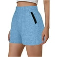 thumbnail image 1 of uublik Shorts Womens Loose with Pockets Super Soft Running Shorts Blue, 1 of 3