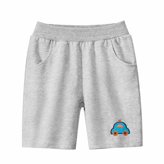 uublik Shorts for Boys Car Embroidery Casual Home Sleeping Pants Sizes 1-9