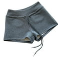 thumbnail image 1 of uublik Shorts for Women Casual Elastic Waist Shorts High Waisted Wide Leg Lightweight Beach Shorts Dark Gray, 1 of 2
