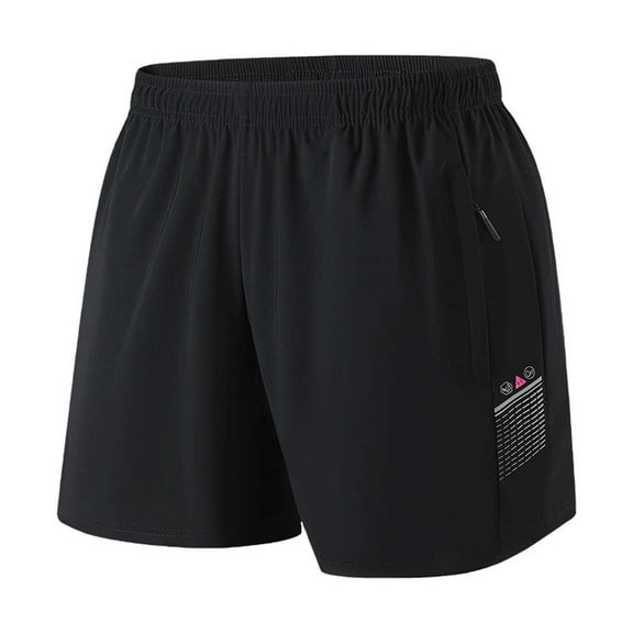 uublik Shorts for Women Gym Casual Elastic Waist Shorts High Waisted Wide Leg Lightweight Yoga Shorts Black