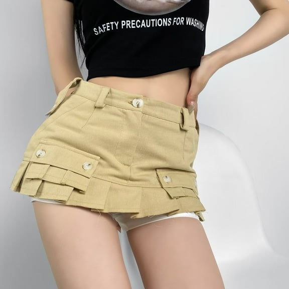 uublik Shorts for Women Super Soft Shorts Casual Khaki