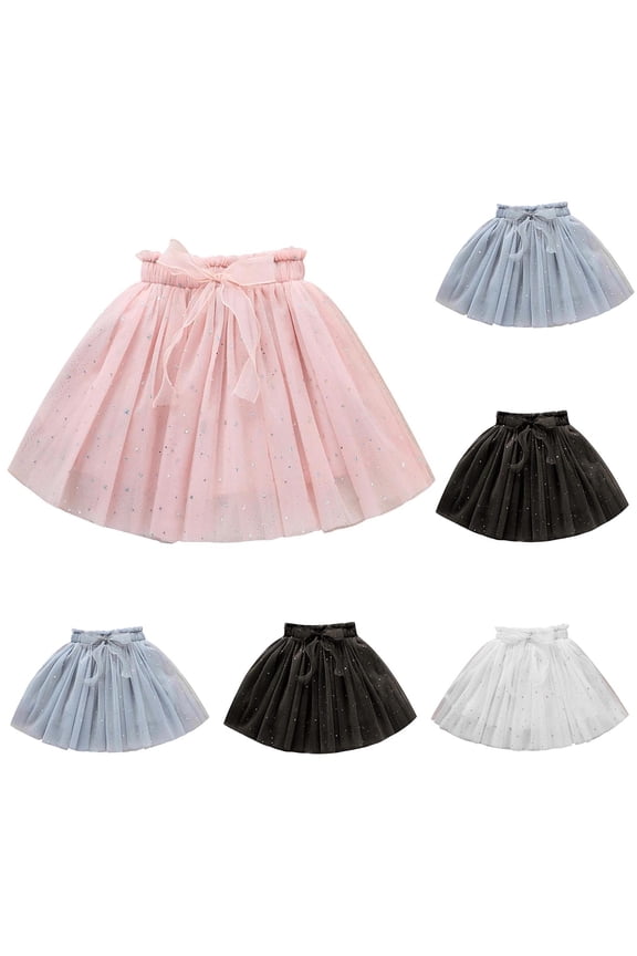 Skirts for Girls Pink Layered Mesh Skirt Party Birthday Dance Princess Skirt Size 2T-11