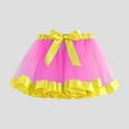 thumbnail image 1 of uublik Skirts for Girls Pink with Shorts High Waist Tulle Skirts A-line Mesh Skirt Mini Tutu Skirts Dress Size 3T-8, 1 of 3
