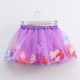 thumbnail image 1 of uublik Skirts for Girls Purple with Shorts Layered Tutu Skirt Dance Dress Ruffle Tiered School Size 3T-8, 1 of 6