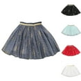 thumbnail image 1 of uublik Skirts for Girls Trendy Gray Layered Mesh Skirt Party Birthday Dance Princess Skirt Size 2T-11, 1 of 4