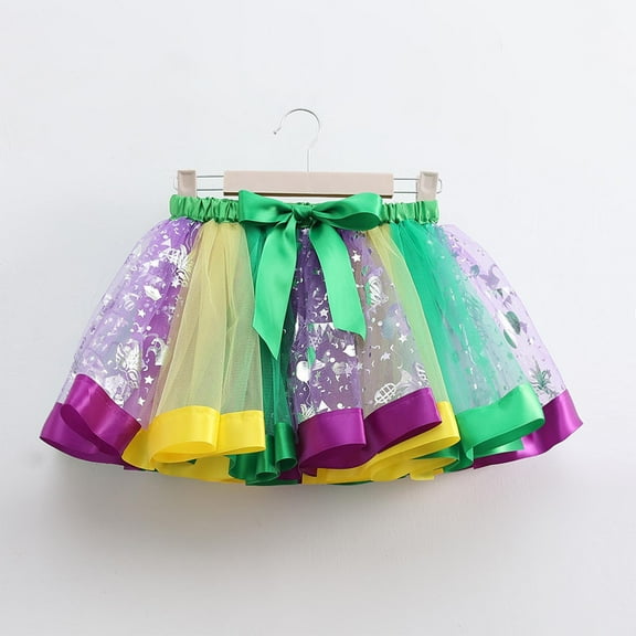uublik Skirts for Girls Trendy Purple with Shorts Tutu Dress Up Clothes Tulle Skirt for Birthday Princess Costume Party Size 3T-8