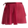 thumbnail image 1 of uublik Skirts for Girls Wine Dance Skirt Chiffon Kids Ballet Wrap Skirts Size 5T-13, 1 of 2
