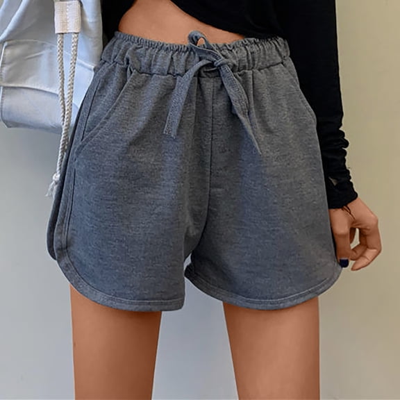 uublik Summer Shorts for Women Super Soft Shorts Casual Gray