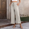 thumbnail image 1 of Asgosdo Sweatpant Jeans Women Beige High Waist Loose Sweatpants Casual Lounge Yoga Workout Palazzo, 1 of 5