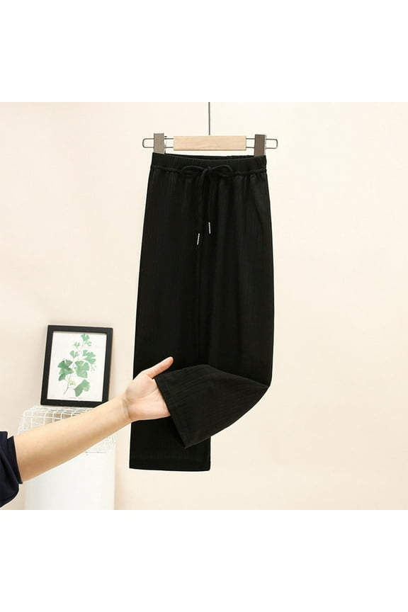 Sweatpants for Boys Girls Size 2T-14 Casual Pants Elastic Waist Hiking School Uniform Sweatpants Joggers Black