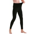thumbnail image 1 of uublik Thermal Pants for Men Sports Tights Leggings Winter Athletic Baselayer Bottoms, Black, 1 of 5