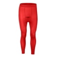 thumbnail image 1 of uublik Thermal Pants for Men Sports Tights Leggings Winter Athletic Baselayer Bottoms, Red, 1 of 5