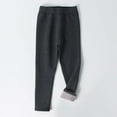 thumbnail image 1 of uublik Toddler Girls Leggings Dark Gray Cotton Fleece Leggings Ankle Length Leggings Warm Stretchy Tights Pants for Kids Girls, Size 2T-9, 1 of 3
