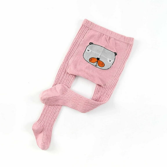 uublik Toddler Girls Leggings Pink Cotton Girls' Leggings Fall Fashion Stretch Leggings Comfortable Bottoms, Size 0-6