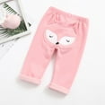 thumbnail image 1 of uublik Toddler Pants Warmth Solid Colour Fleece Lined Elastic Waist Lounge Pants, 1 of 5
