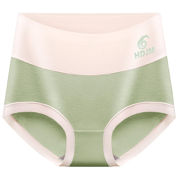 uublik Underwear Women Briefs Green Full Coverage No Show High Waisted Seamless Ladies Panties