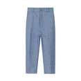 thumbnail image 1 of uublik Uniform Pants for Boys with Pockets Stripe Elastic Waist Casual Slim Straight Dress Pants, 1 of 2