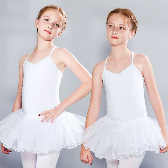 uublik Uniform Skirts for Girls White Mini Skirts High Elastic Waisted Tiered Ruffle Skirt Size 2T-13
